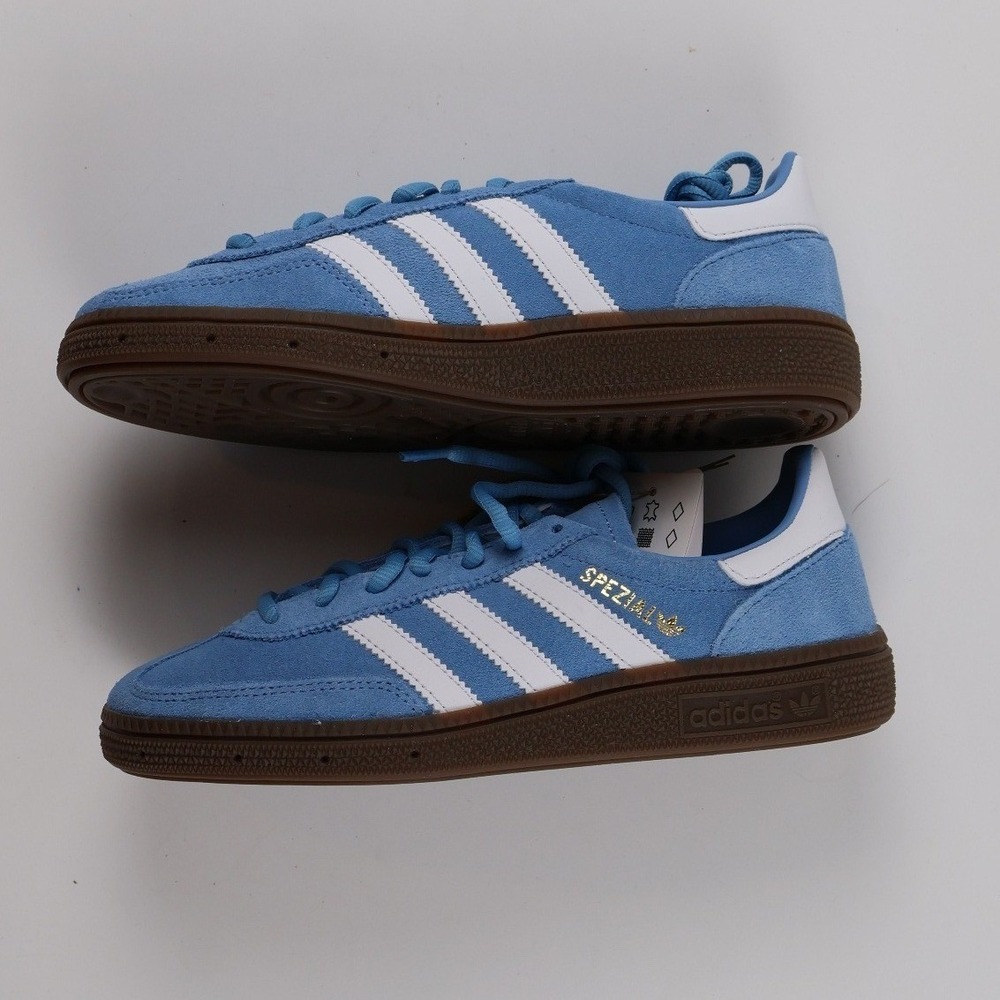 Adidas Handball Spezial J Light Blue White Gum 4Y Suede NWT - Picture 3 of 8